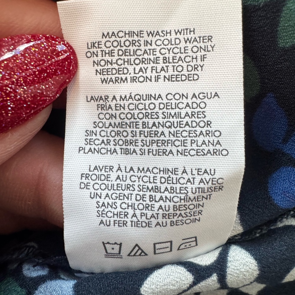 CAbi Cinco Blue Floral Mini Shift Dress - Picture 7 of 7